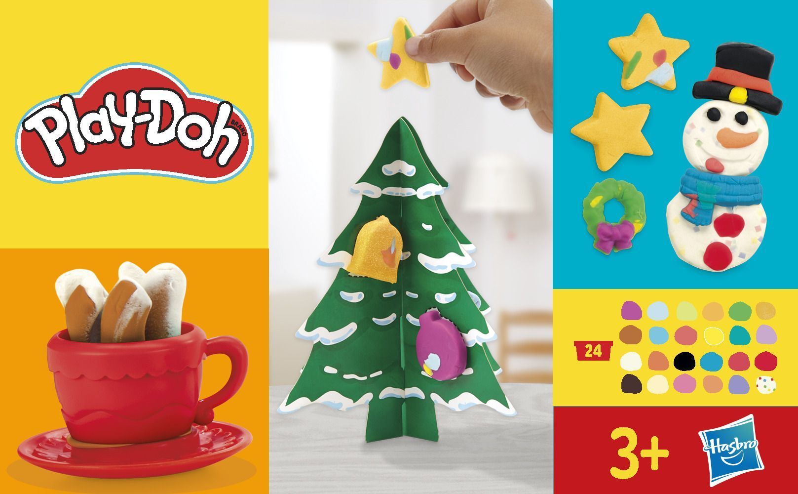 Набір для творчості Play-Doh з масою для ліплення Адвент календар (G0501)фото