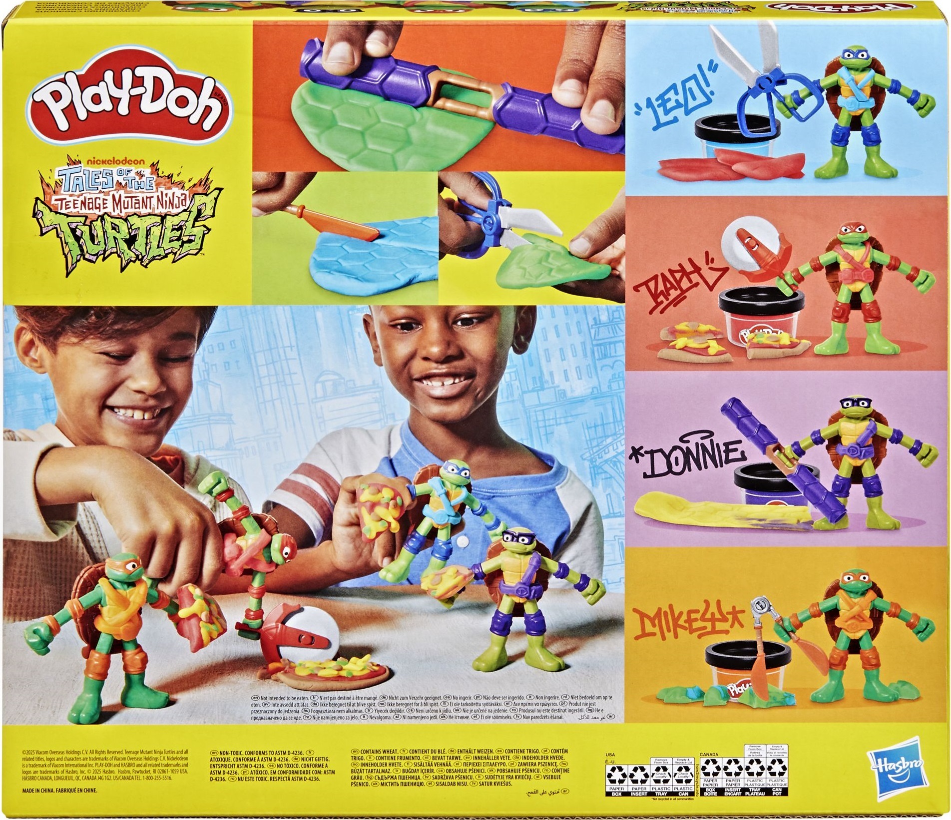 Набор для творчества Play-Doh с массой для лепки Черепашки-ниндзя: Ковабунга (G0556) фото 