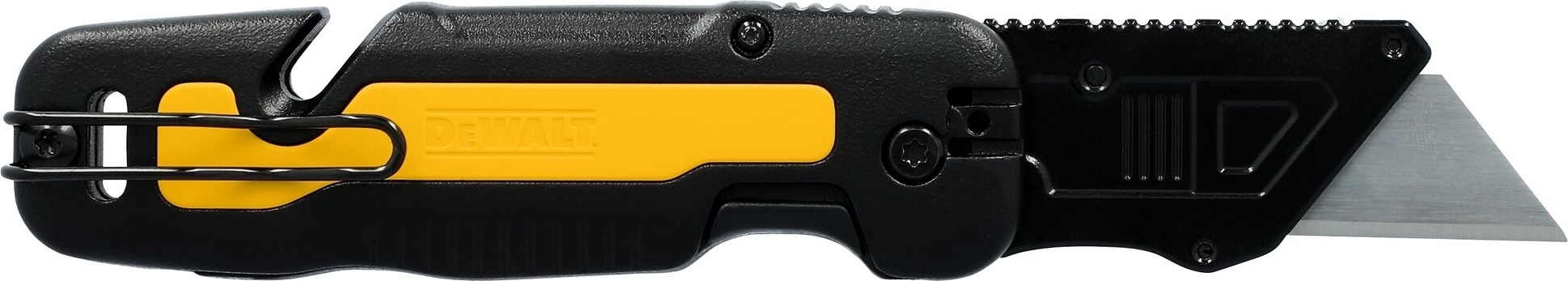 Ніж будівельний трапецієподібний складаний DeWALT, 82мм (DWHT10992-0)фото2