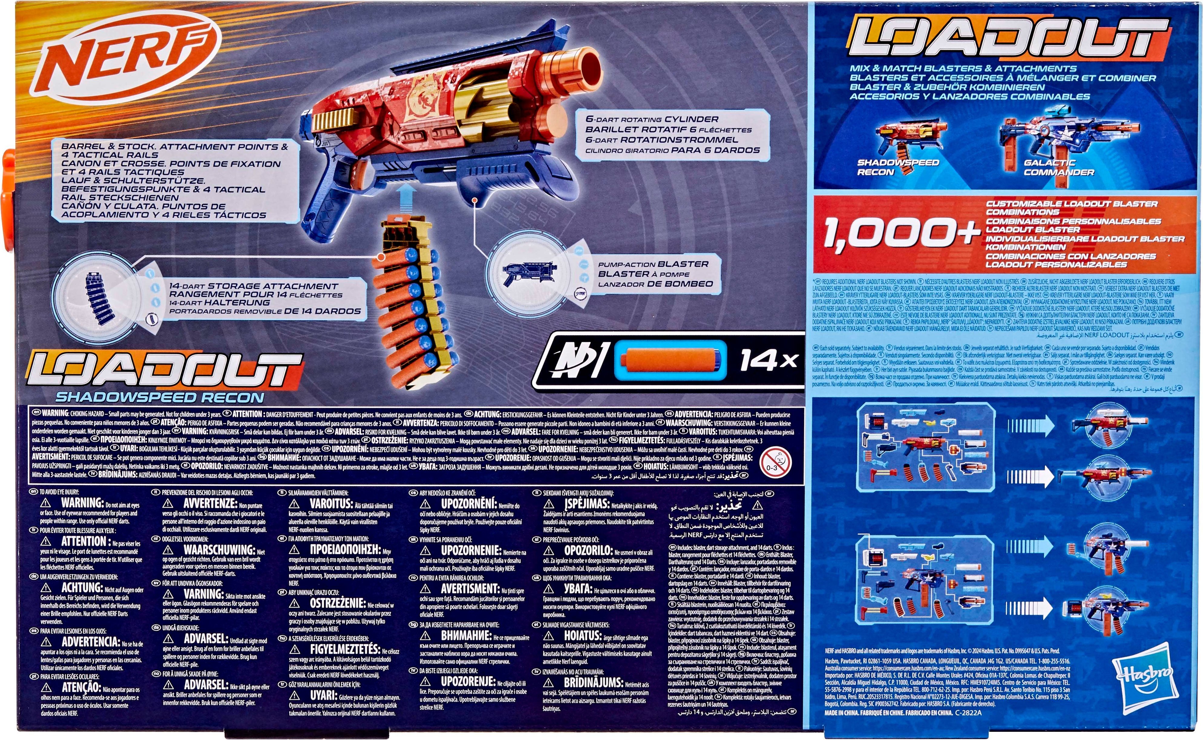 Бластер Nerf Loadout Shadowspeed Recon (G1759)фото