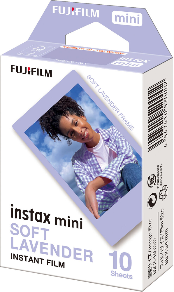 Фотобумага Fujifilm INSTAX MINI Soft Lavander (54х86мм 10шт) фото 2
