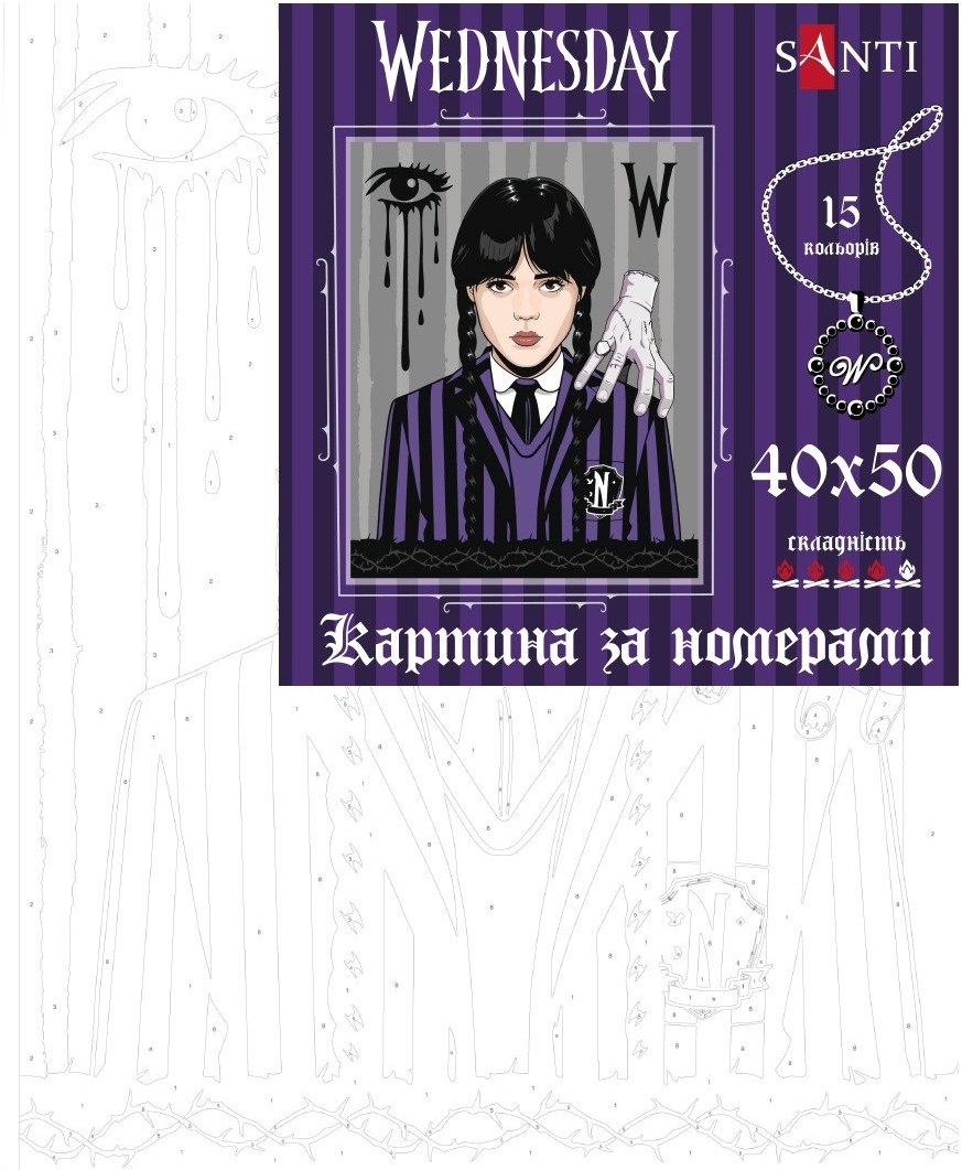 Картина за номерами Santi Венздей Кровні узи 40x50см (955053)фото2