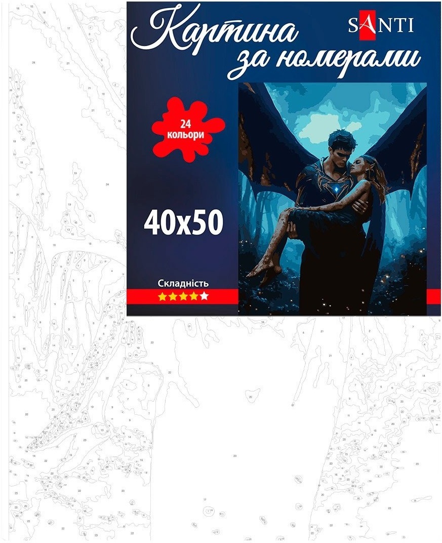 Картина за номерами Santi Шипи та троянди Порятунок 40х50 см (955060)фото2