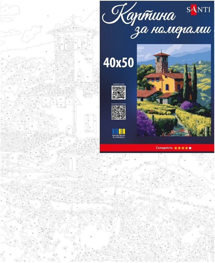 Картина за номерами Santi Тоскана 40х50 см (955749)фото2