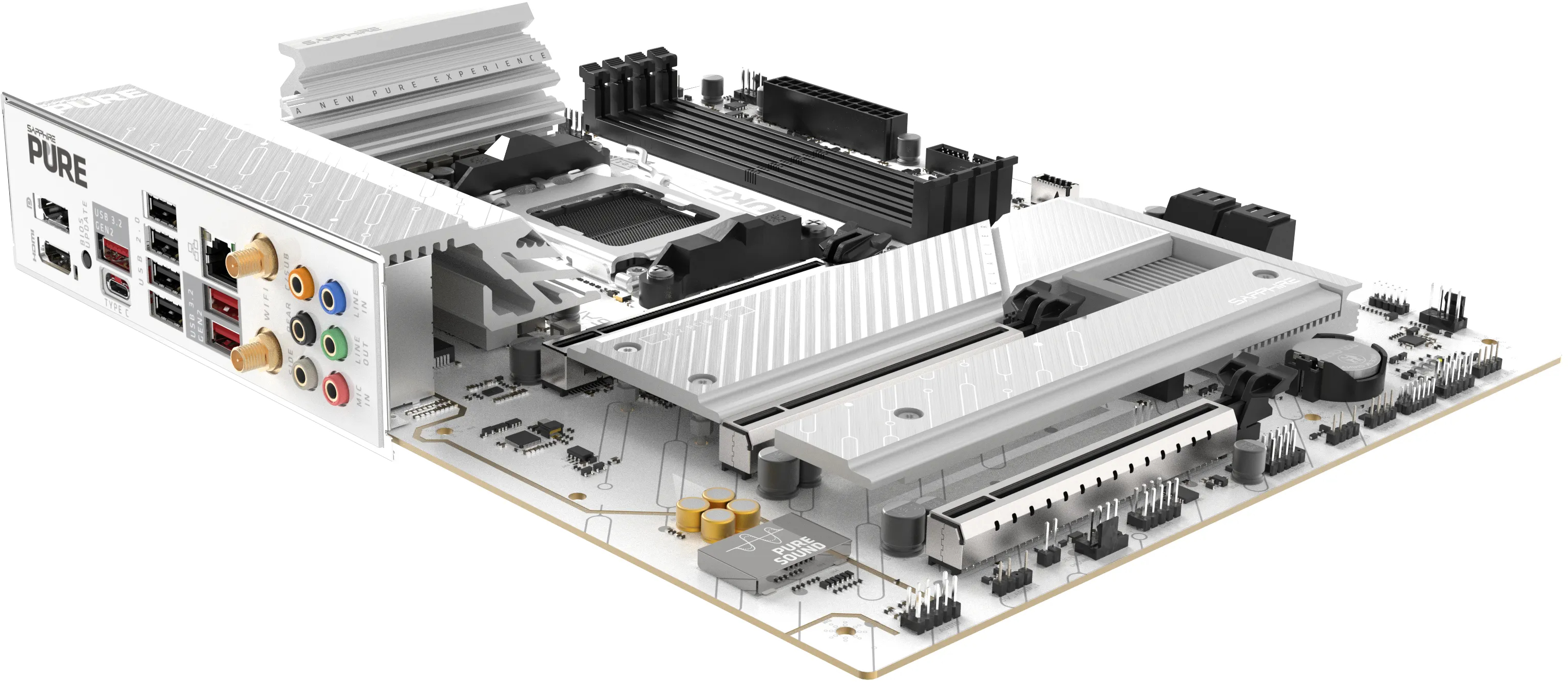 Материнська плата SAPPHIRE PURE B850A WIFI7 (52123-11-40G)фото