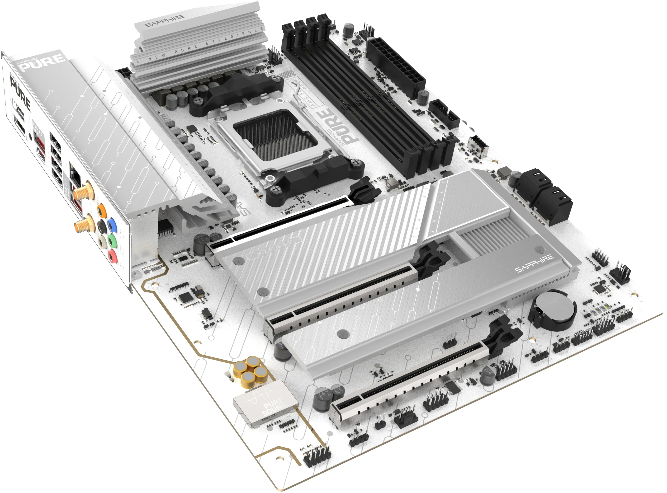 Материнська плата SAPPHIRE PURE B850A WIFI7 (52123-11-40G)фото