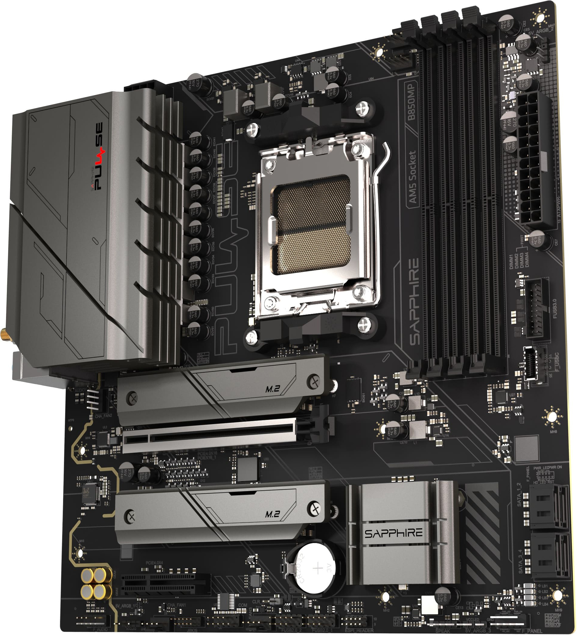 Материнська плата SAPPHIRE PULSE B850M WIFI (52123-04-40G)фото4