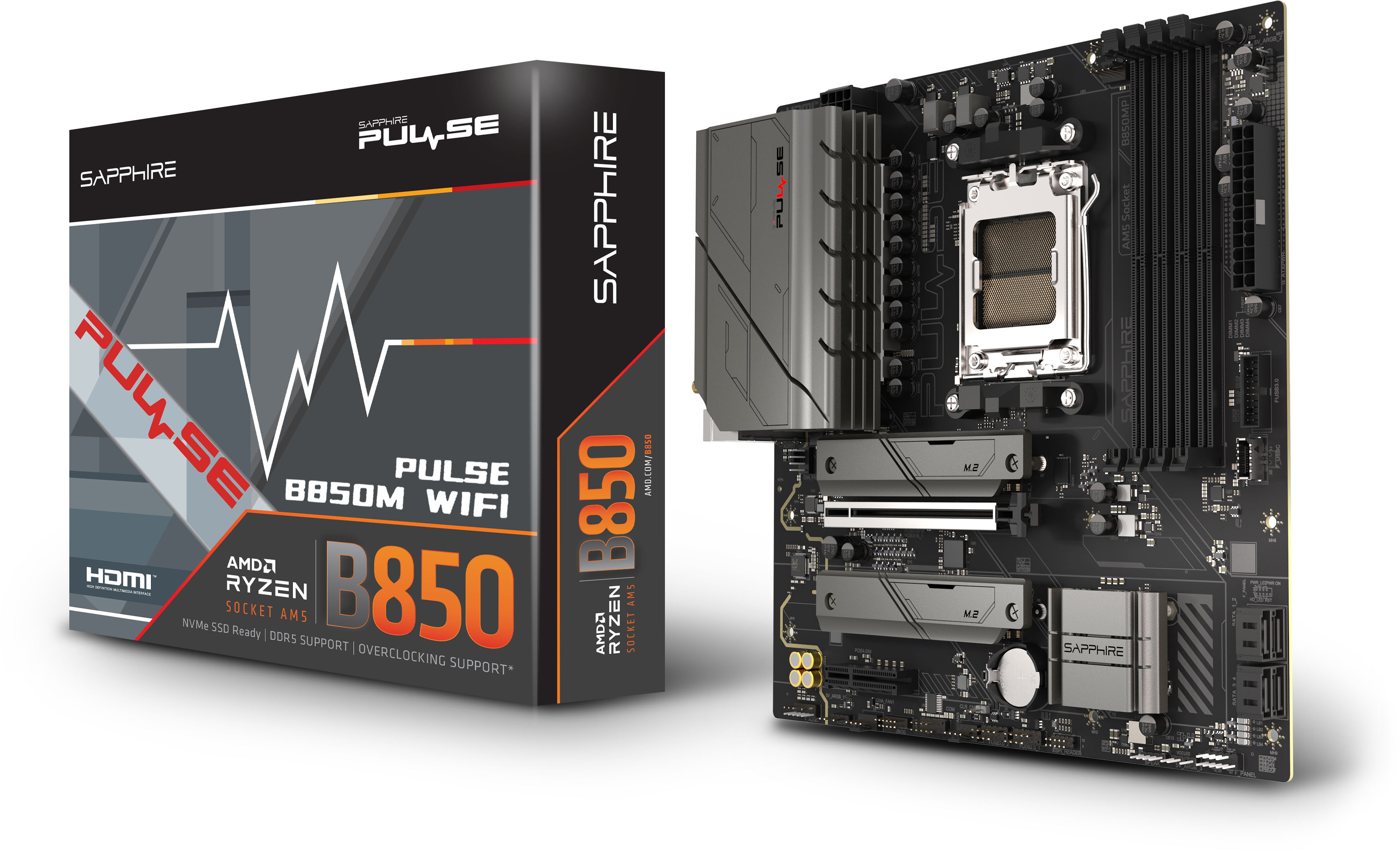 Материнська плата SAPPHIRE PULSE B850M WIFI (52123-04-40G)фото8