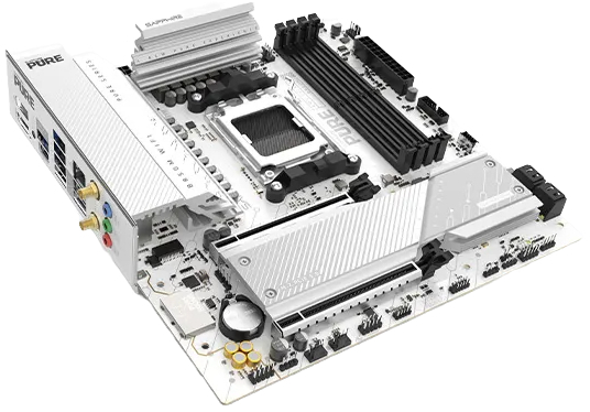 Материнська плата SAPPHIRE PURE B850M WIFI (52123-02-40G)фото