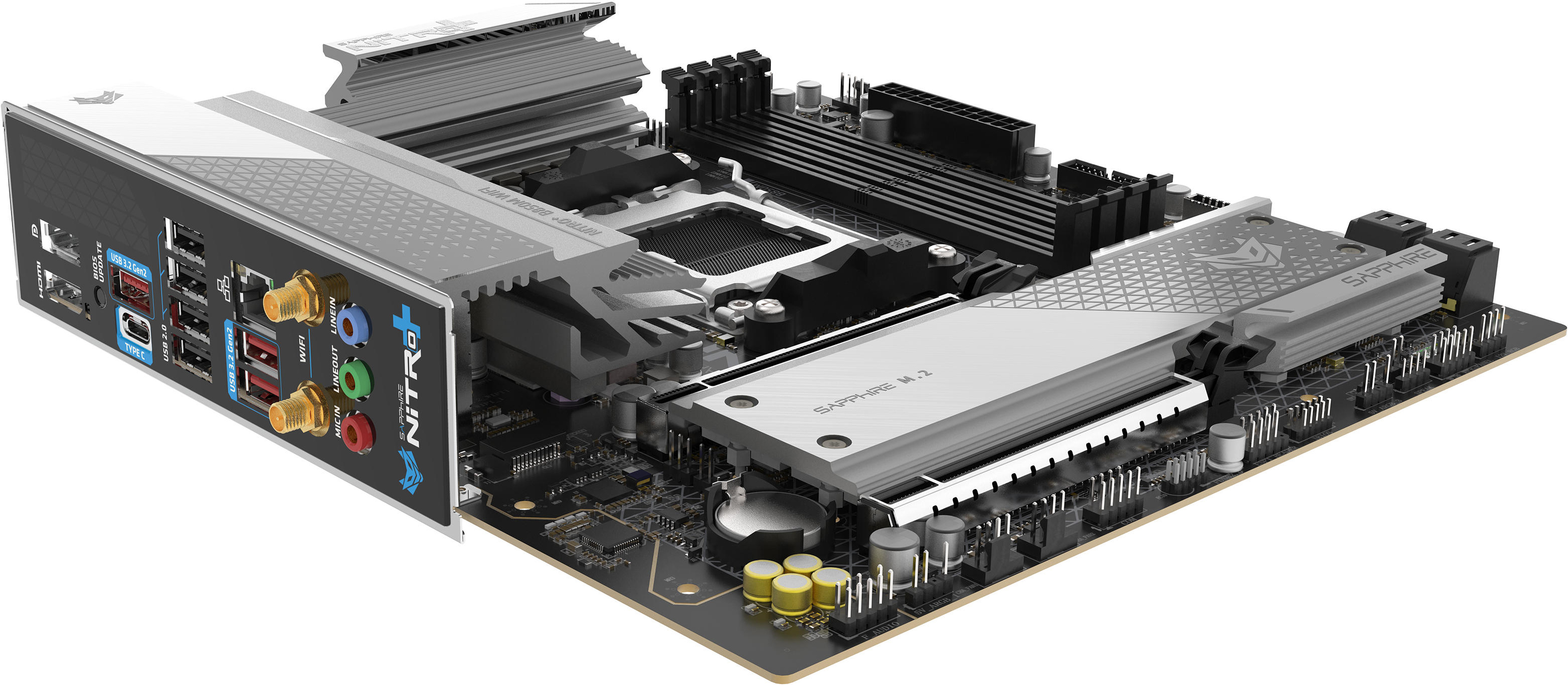 Материнська плата SAPPHIRE NITRO+ B850M WIFI (52123-01-40G)фото6