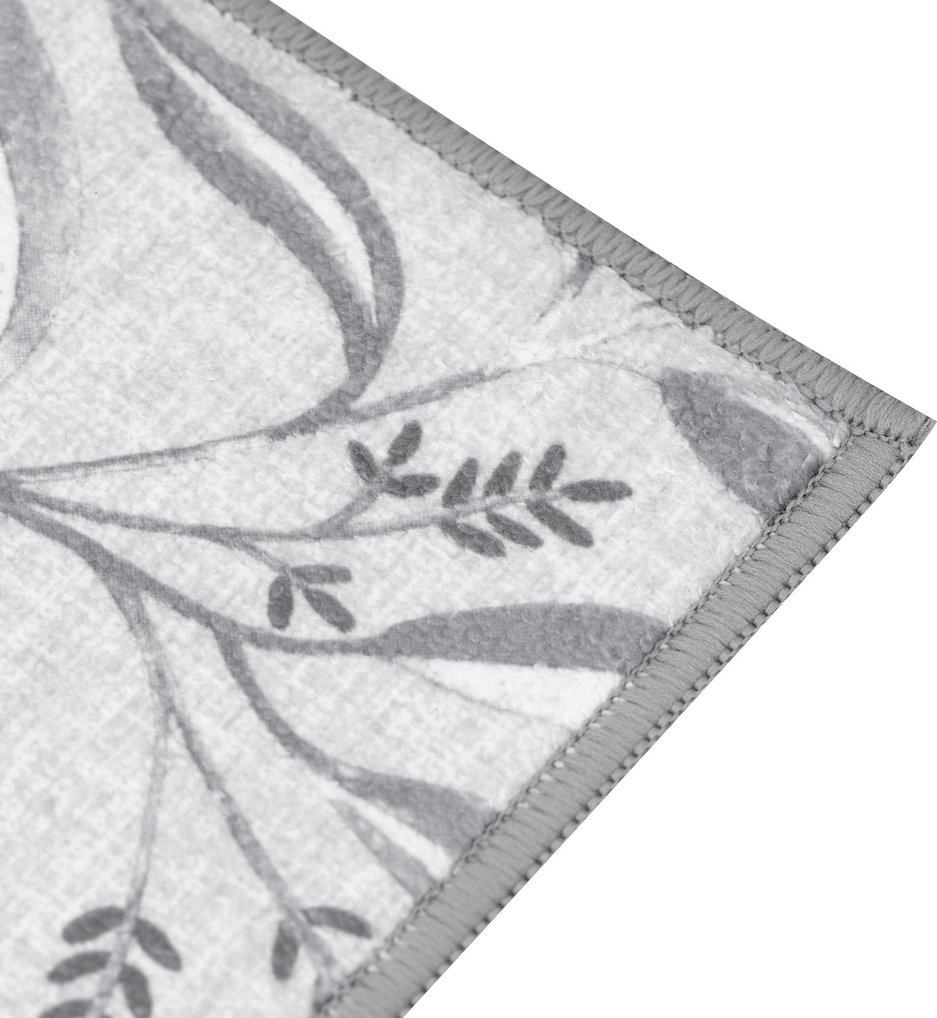 Килимок для сушіння посуду ARDESTO Grey leaves 38x51см, cірий (ART17GL) фото4