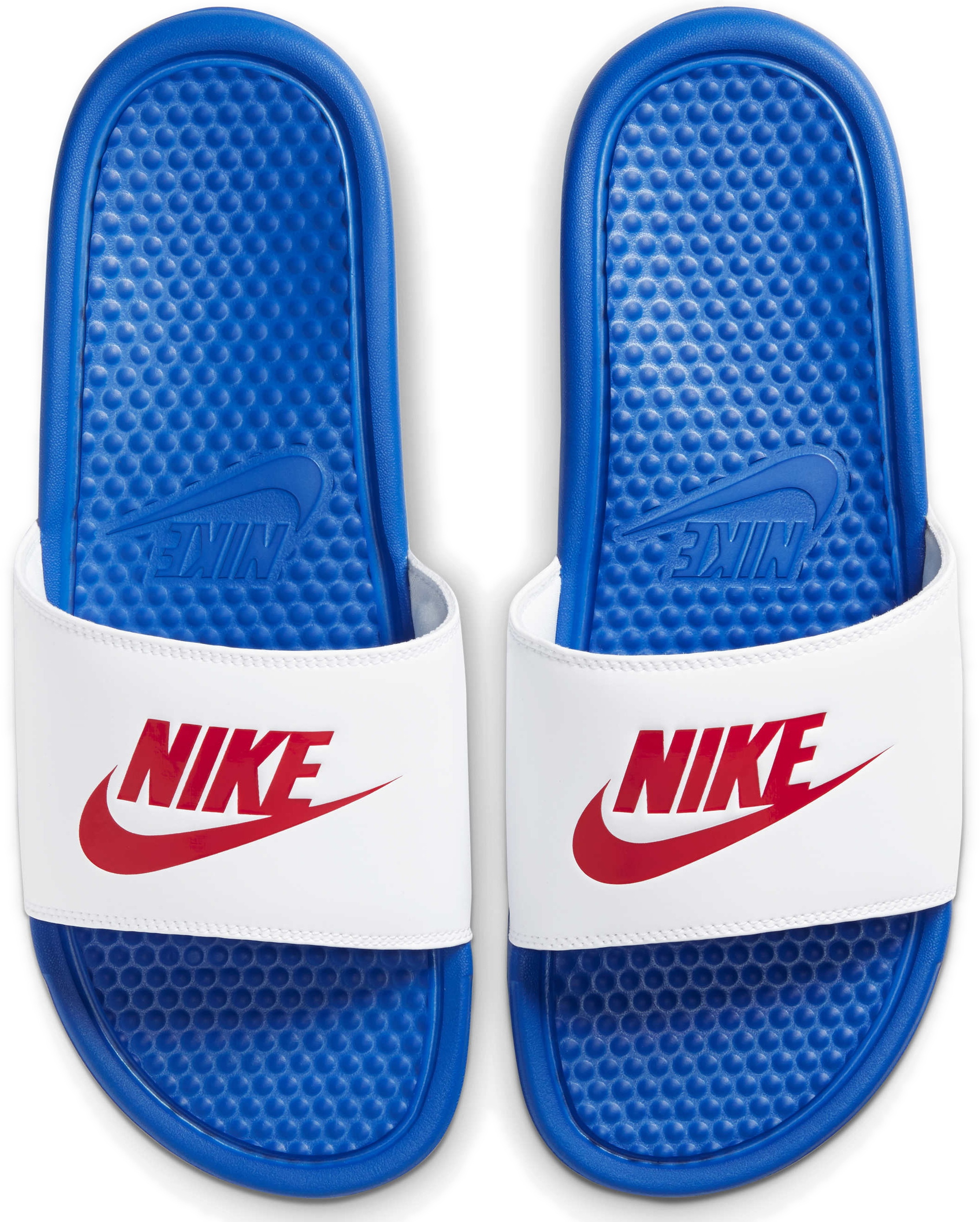 Шлепанцы мужские Nike Benassi Jdi 343880-410 41 (8 US) белые/синие фото 3