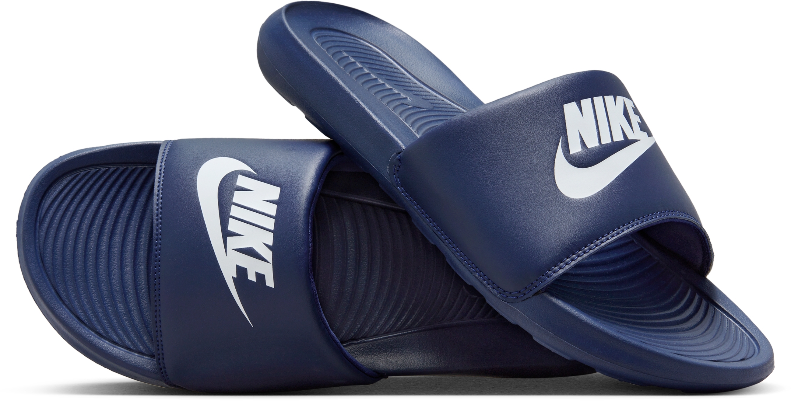 Шльопанці чоловічі Nike Victori One Slide CN9675-401 45 (11 US) темно-синіфото