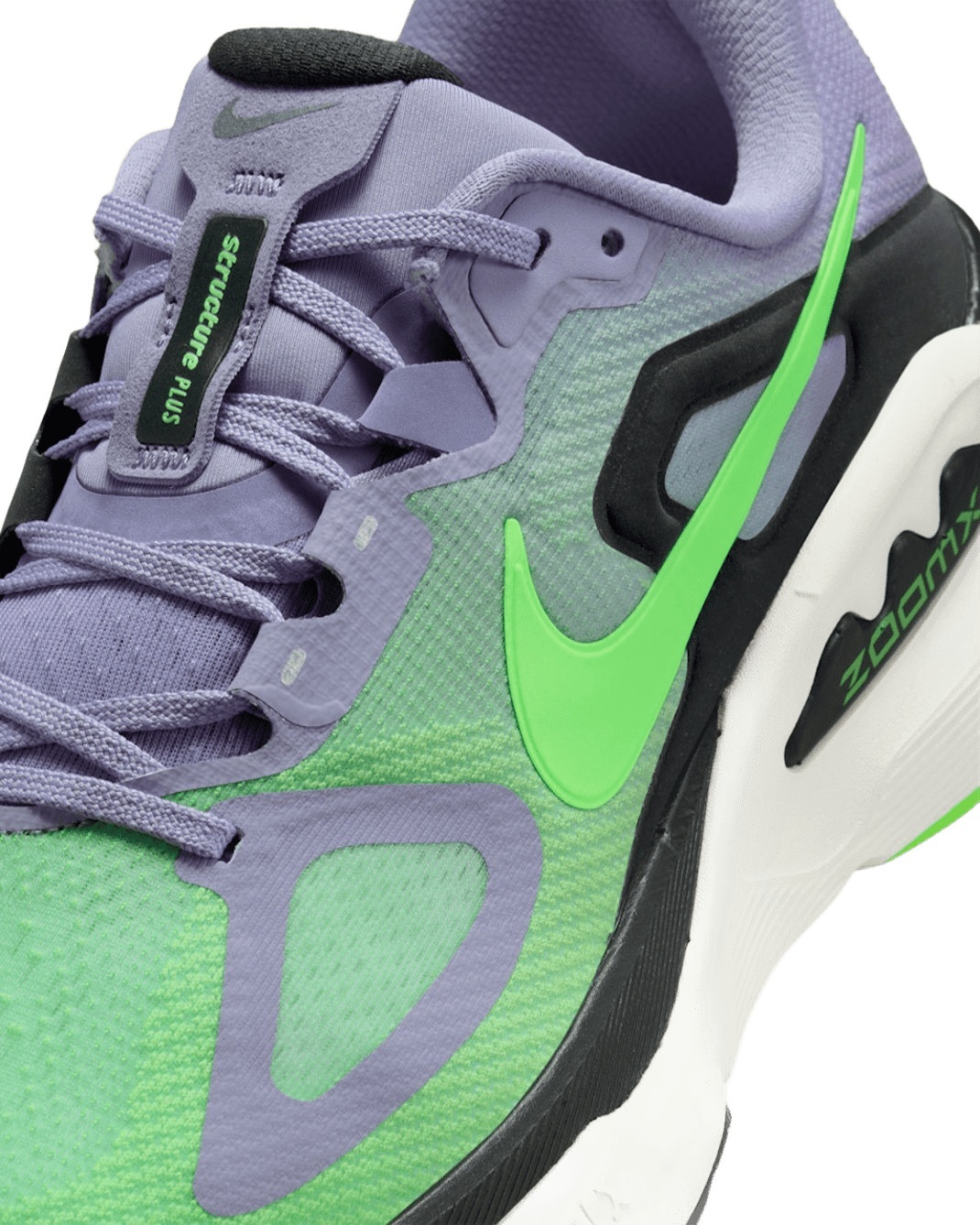 Кроссовки мужские Nike Structure Plus HQ3048-501 45 (11 US) фиолетовые/зеленые фото 