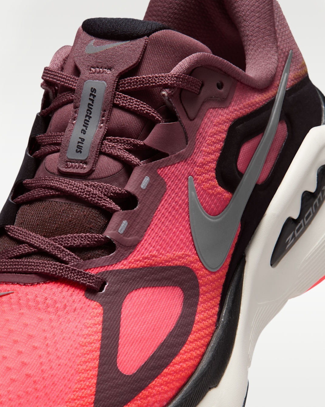 Кросівки жіночі Nike Wmns Structure Plus HQ3049-500 39 (8 US) сірі/червоніфото8