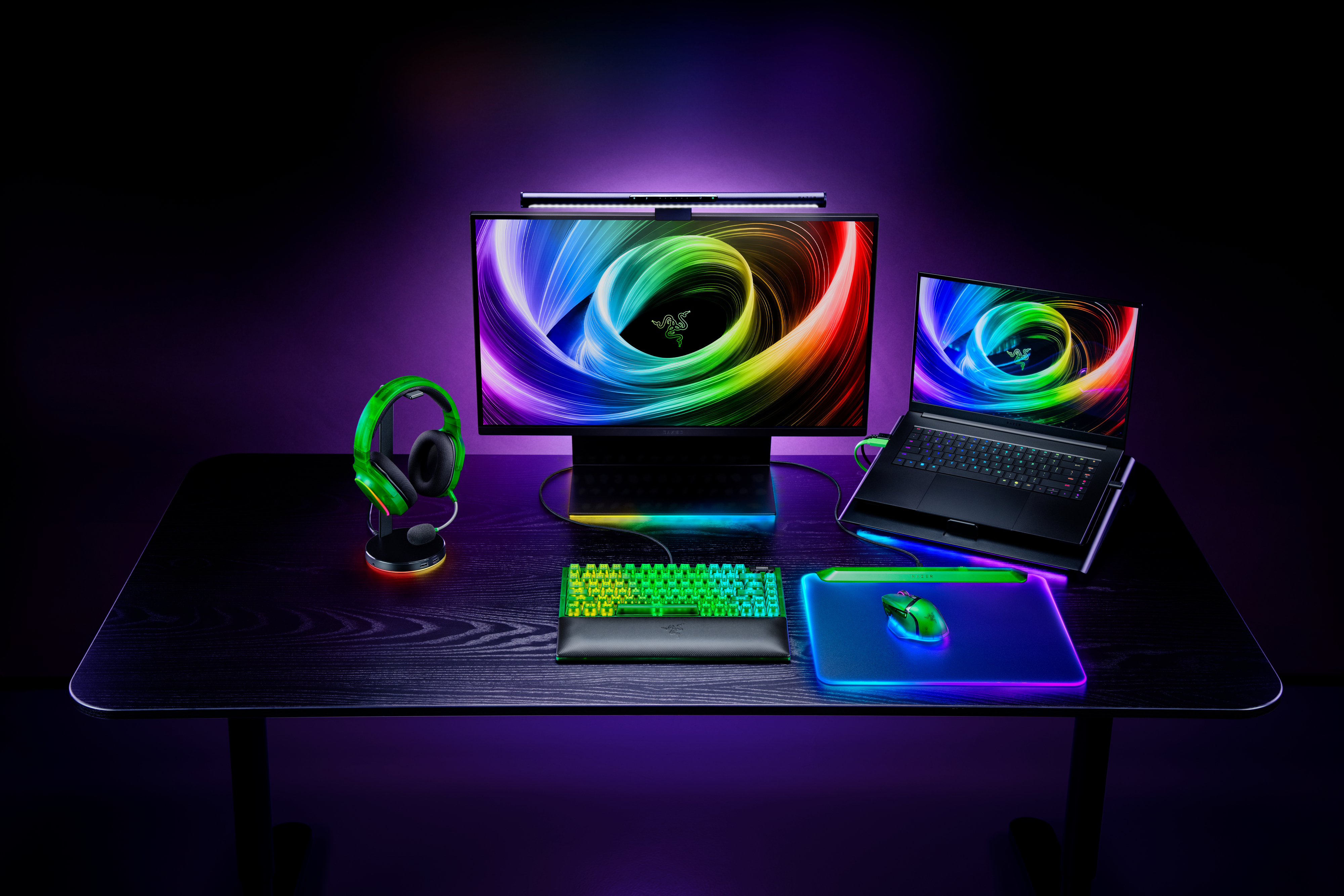 Игровая мышь Razer Basilisk V3 Pro 35К Phantom Green (RZ01-05240300-R3G1) фото 