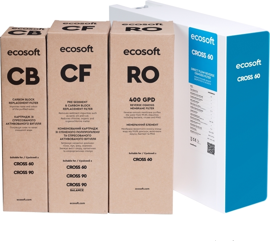 Фільтр зворотного осмосу Ecosoft Cross60 (MO3400PECO)фото3
