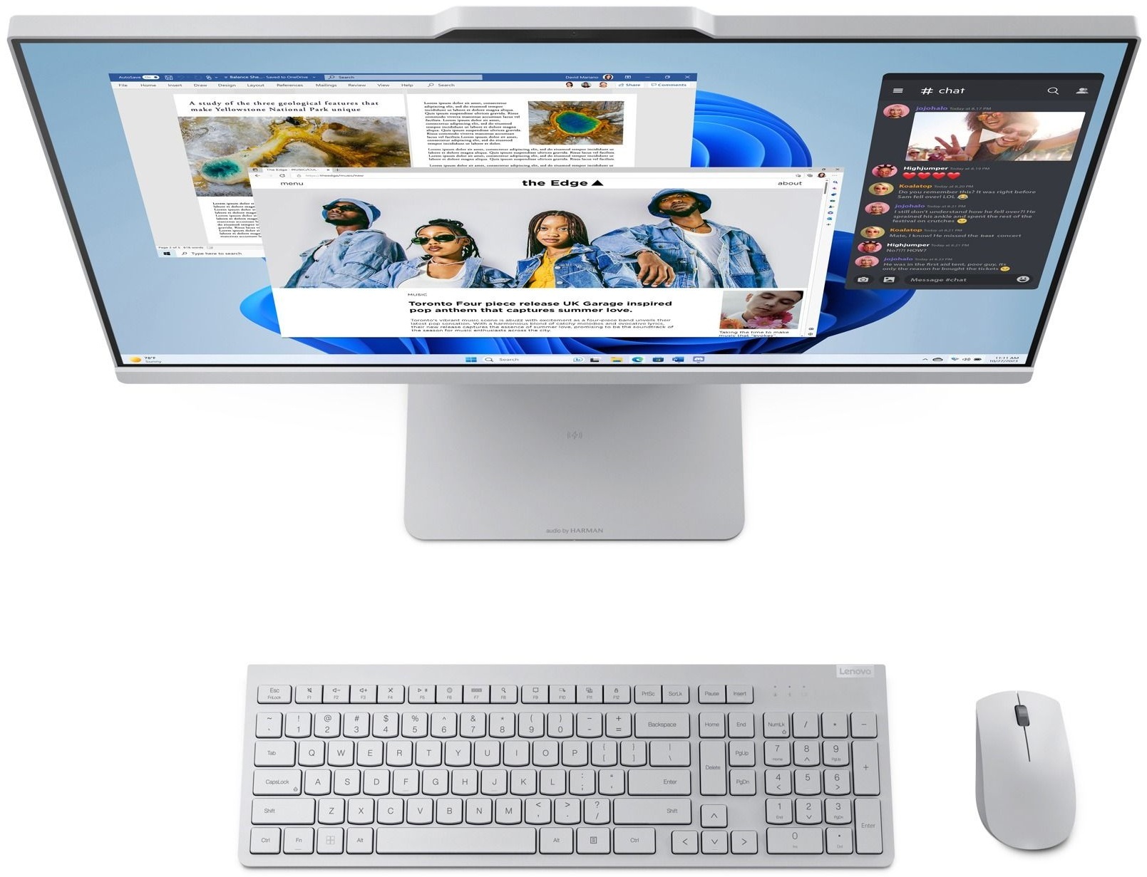 Моноблок 23.8" LENOVO IdeaCentre AIO 24IRH9 Cloud Grey (F0HN00TPUO) фото 7