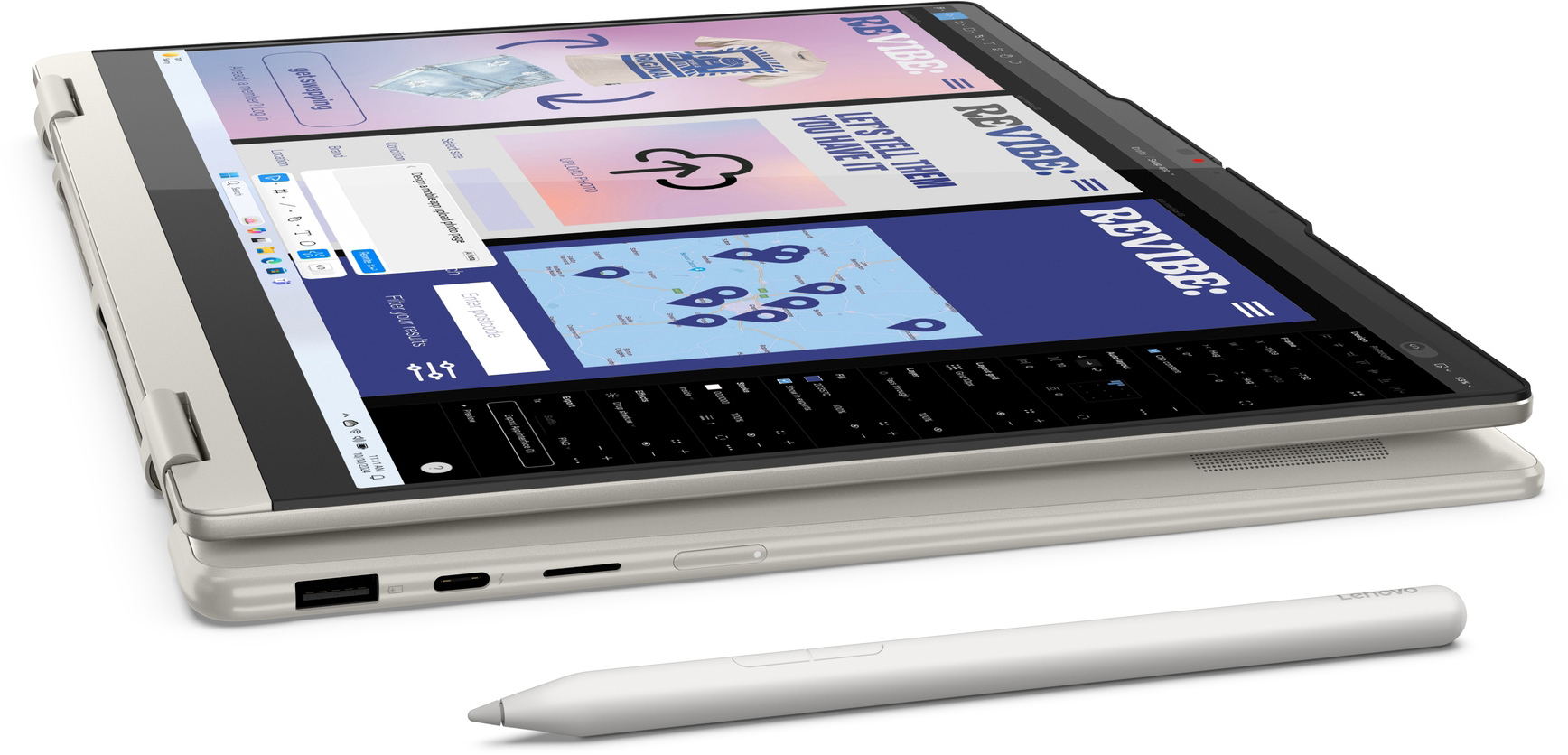 Ноутбук LENOVO Yoga 7 2-in-1 14ILL10 Seashell (83JQ00D4RA)фото14