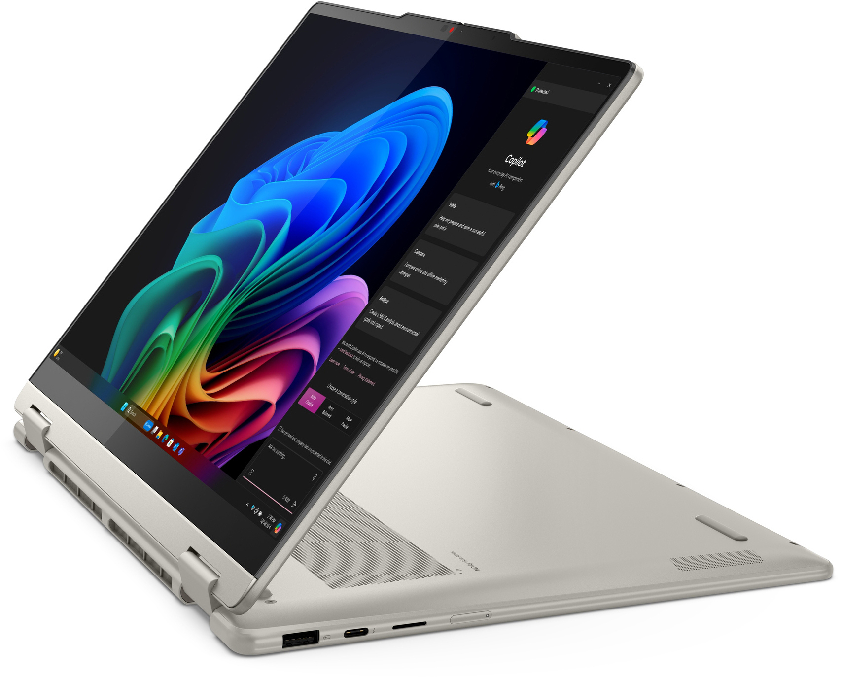 Ноутбук LENOVO Yoga 7 2-in-1 14ILL10 Seashell (83JQ00D4RA)фото2