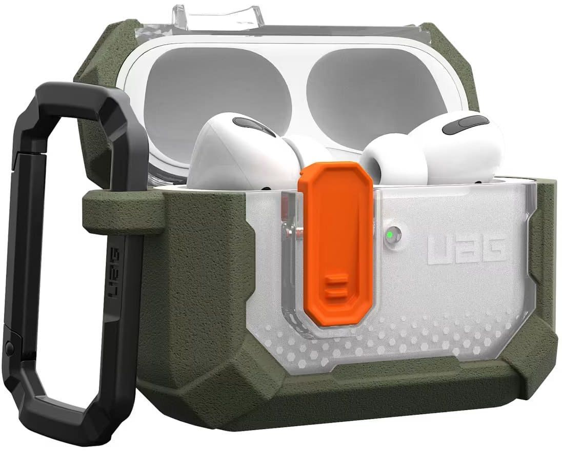 Чехол UAG для AirPods Pro (Gen 3, 2025), Plasma, Olive фото 