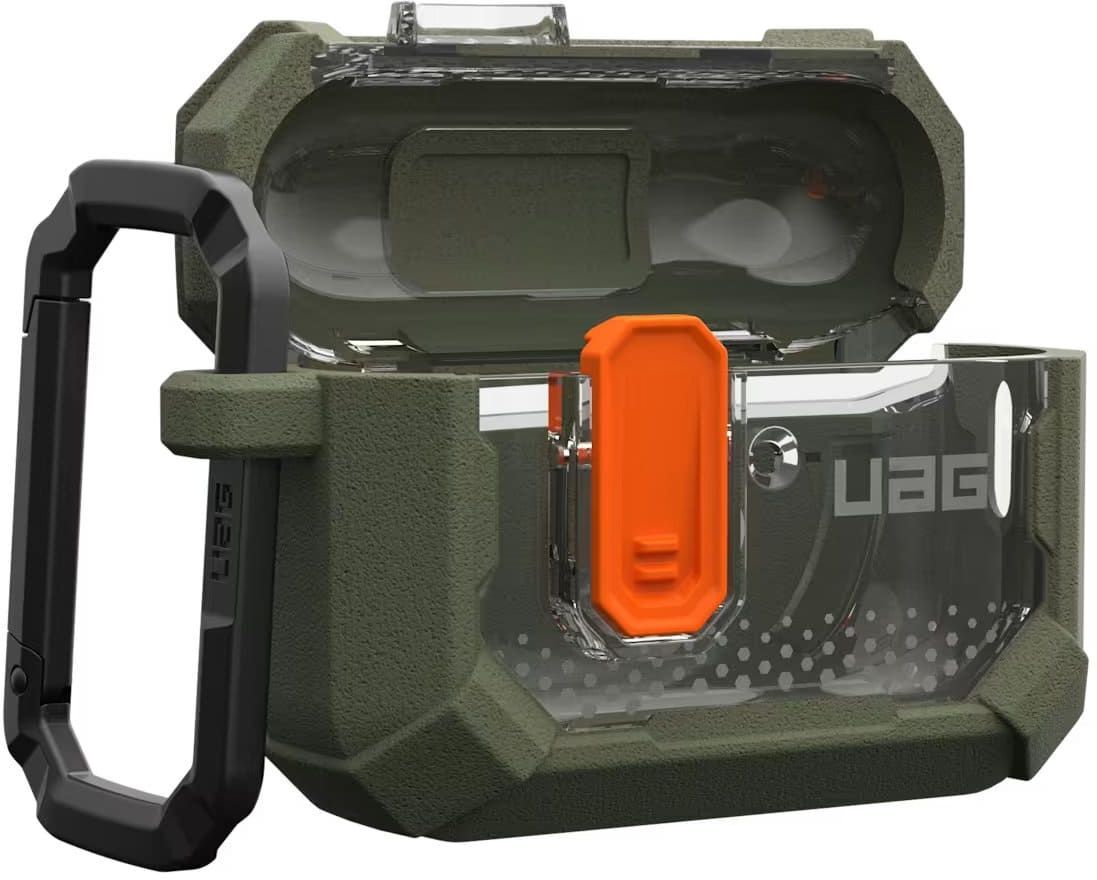 Чехол UAG для AirPods Pro (Gen 3, 2025), Plasma, Olive фото 