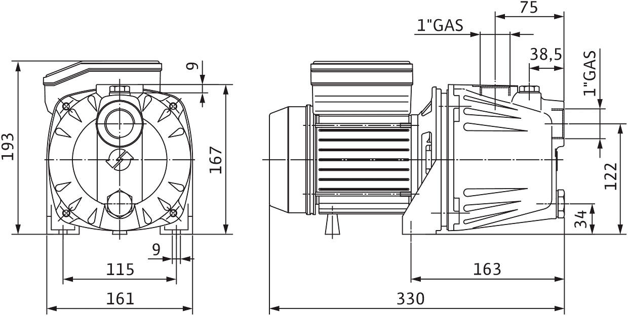 Насос поверхневий Wilo Initial Jet 3-4 3600л/год (4185607)фото2