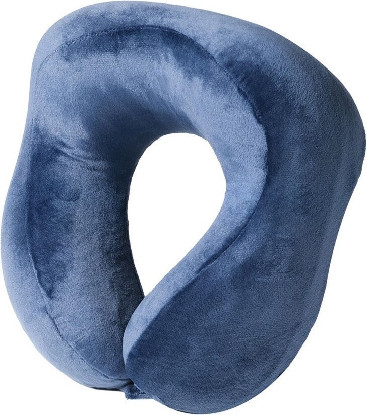 Подушка ортопедическая ARDESTO Sleepwell Travel 27х24х14см, для шеи, синий (ART3128NBP) фото 2