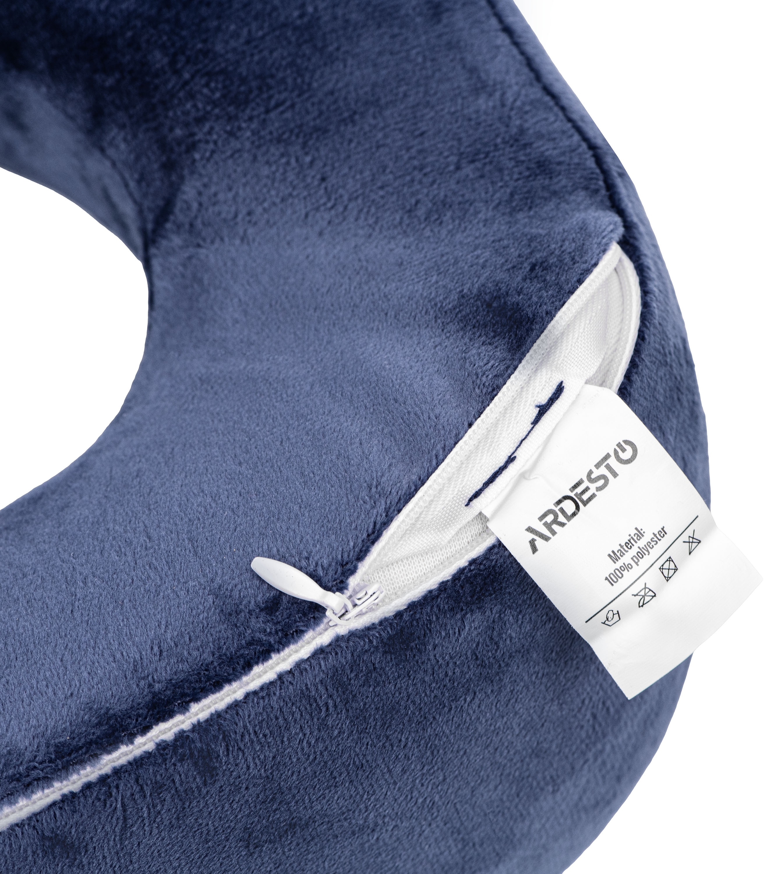 Подушка ортопедична ARDESTO Sleepwell Travel 27х24х14см, для шиї, синій (ART3128NBP)фото4