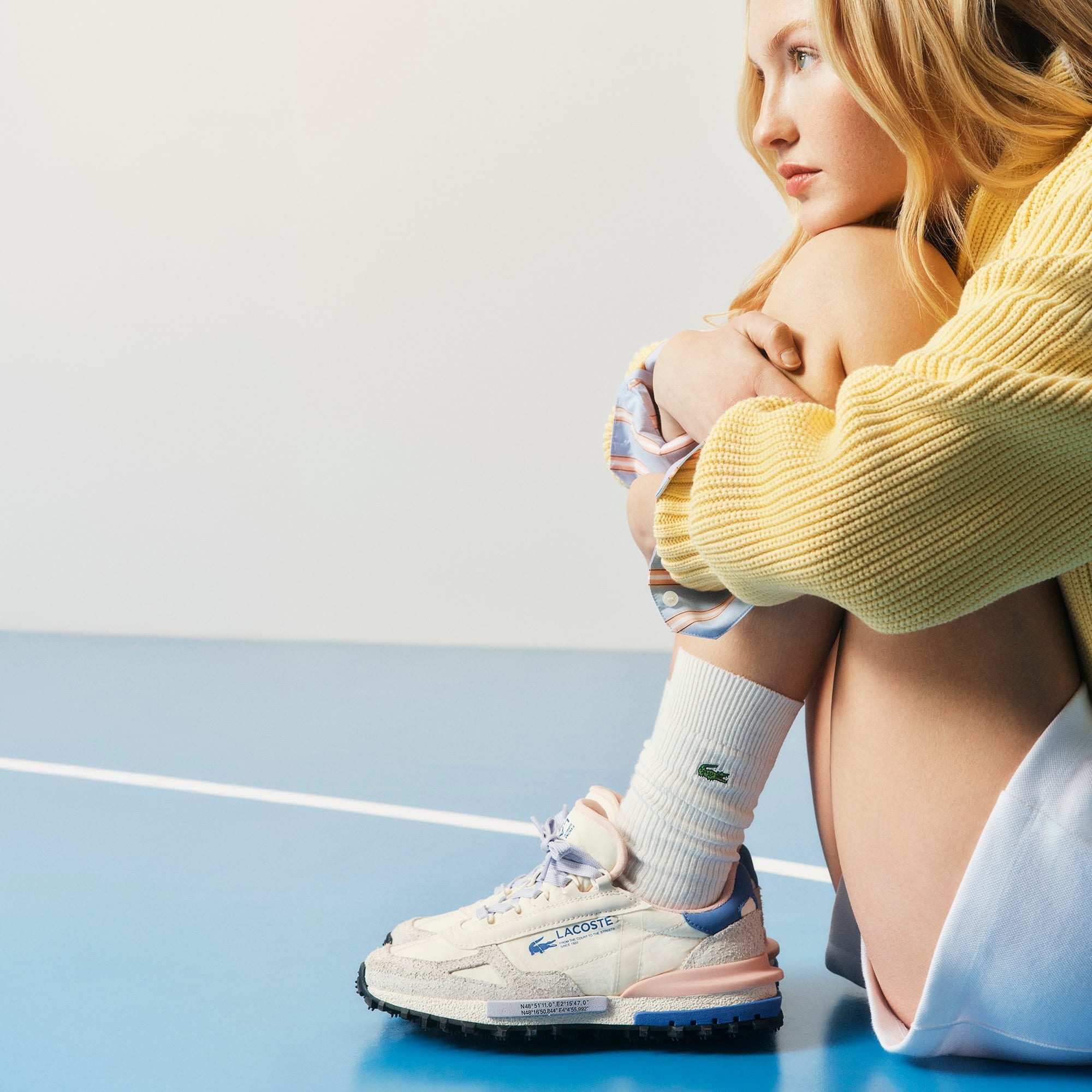 Кроссовки женские Lacoste Elite Active 751SFA0055ARK 40 (6.5 UK) молочные фото 9