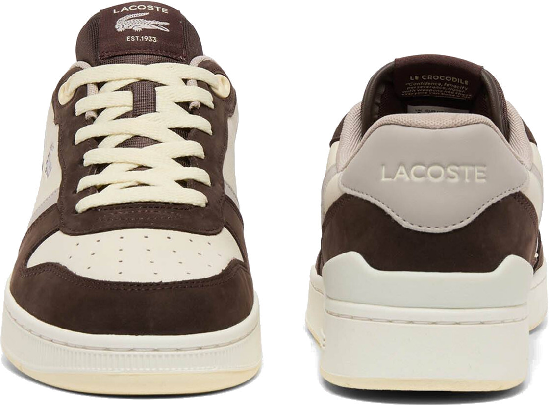 Кеди чоловічі Lacoste T-Clip 751SMA01002G3 41 (7.5 UK) коричневіфото4