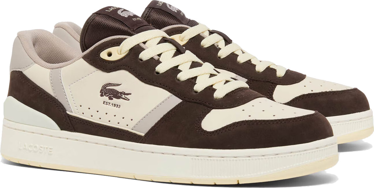 Кеды мужские Lacoste T-Clip 751SMA01002G3 43 (9 UK) коричневые фото 2