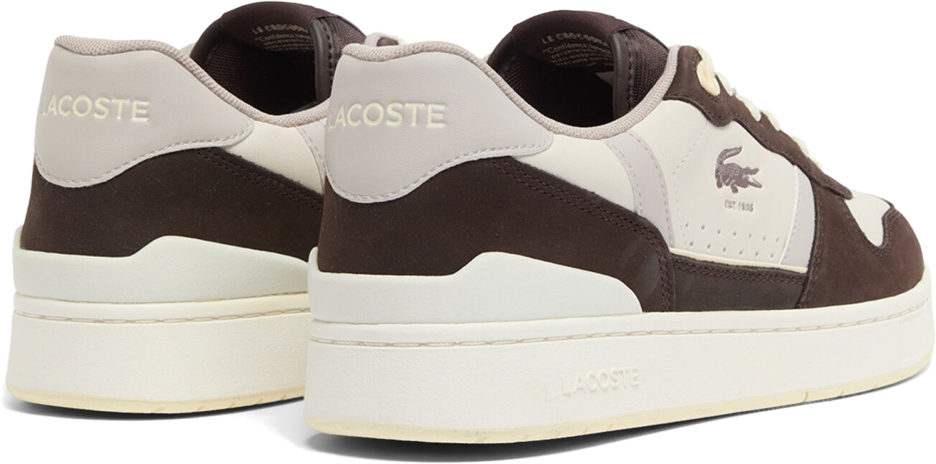 Кеды мужские Lacoste T-Clip 751SMA01002G3 43 (9 UK) коричневые фото 