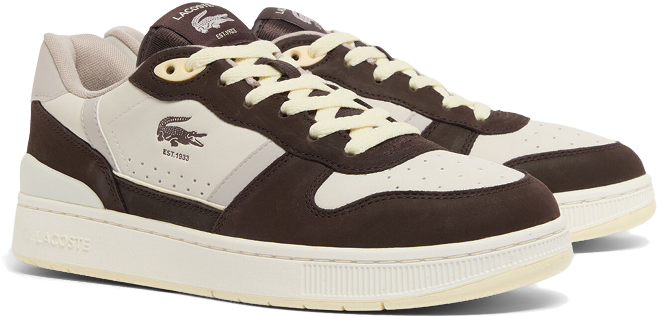 Кеды мужские Lacoste T-Clip 751SMA01002G3 44 (9.5 UK) коричневые фото 