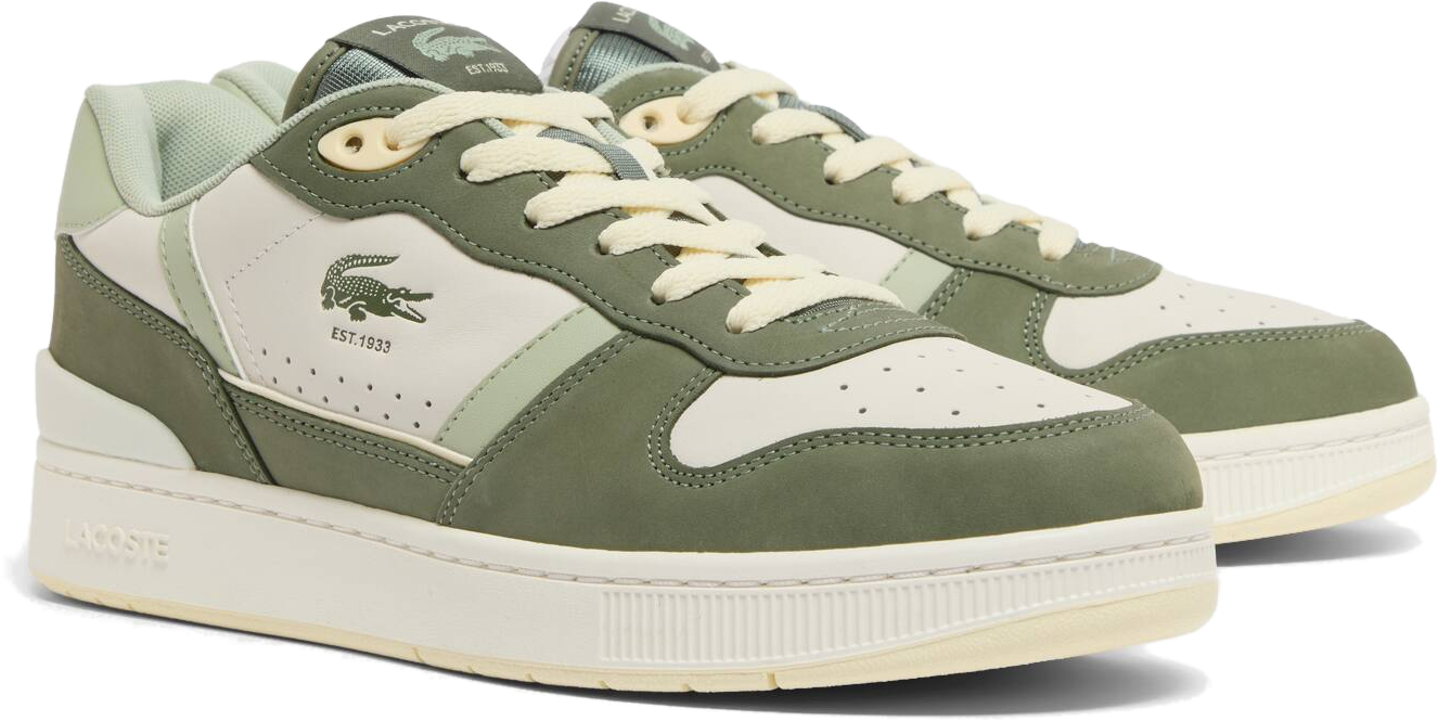 Кеды мужские Lacoste T-Clip 751SMA0100KD2 41 (7.5 UK) хаки фото 