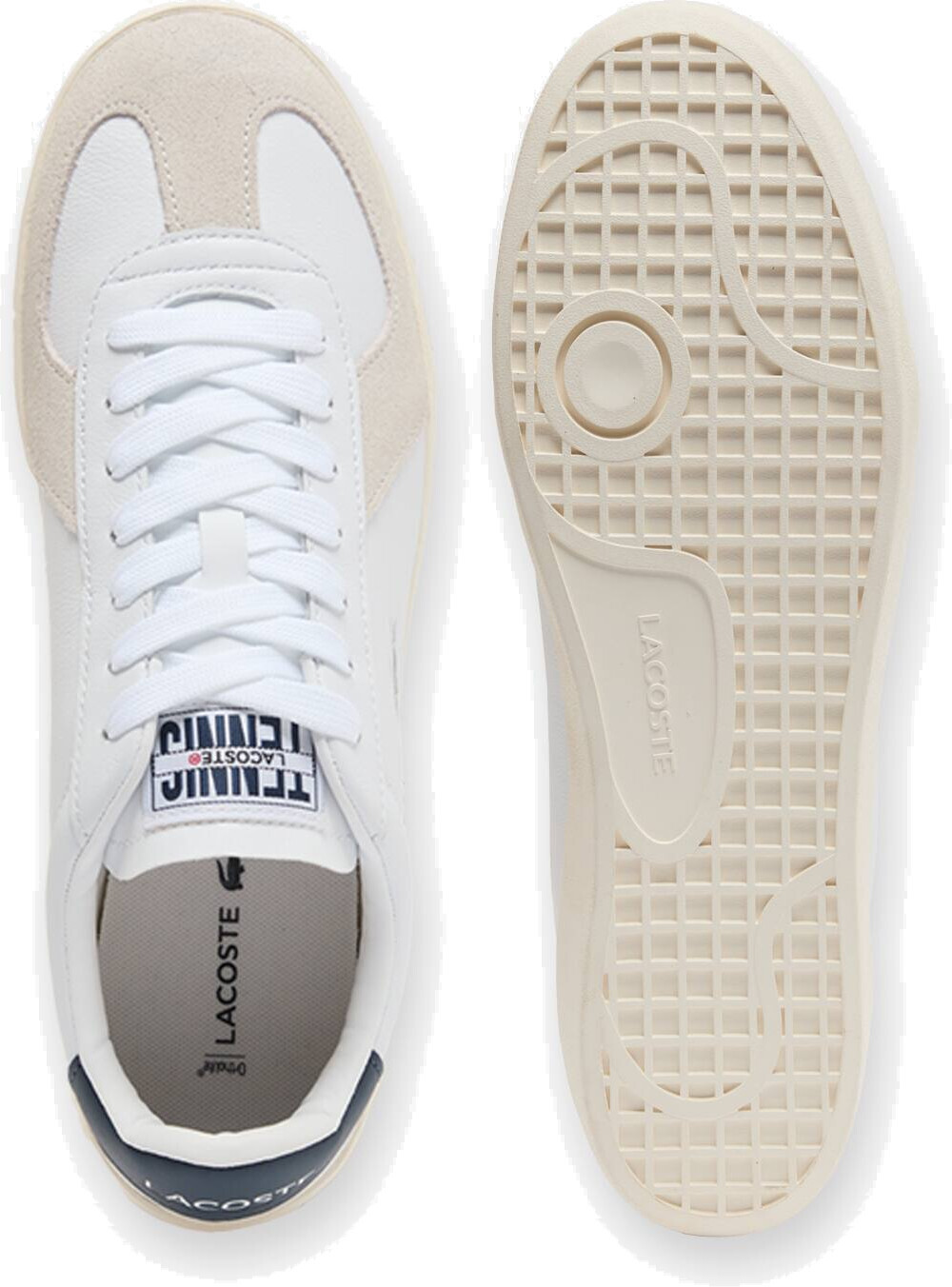 Кеди чоловічі Lacoste Baseshot Pro Leather Sneakers 750SMA0040-042 42 (8 UK) біліфото
