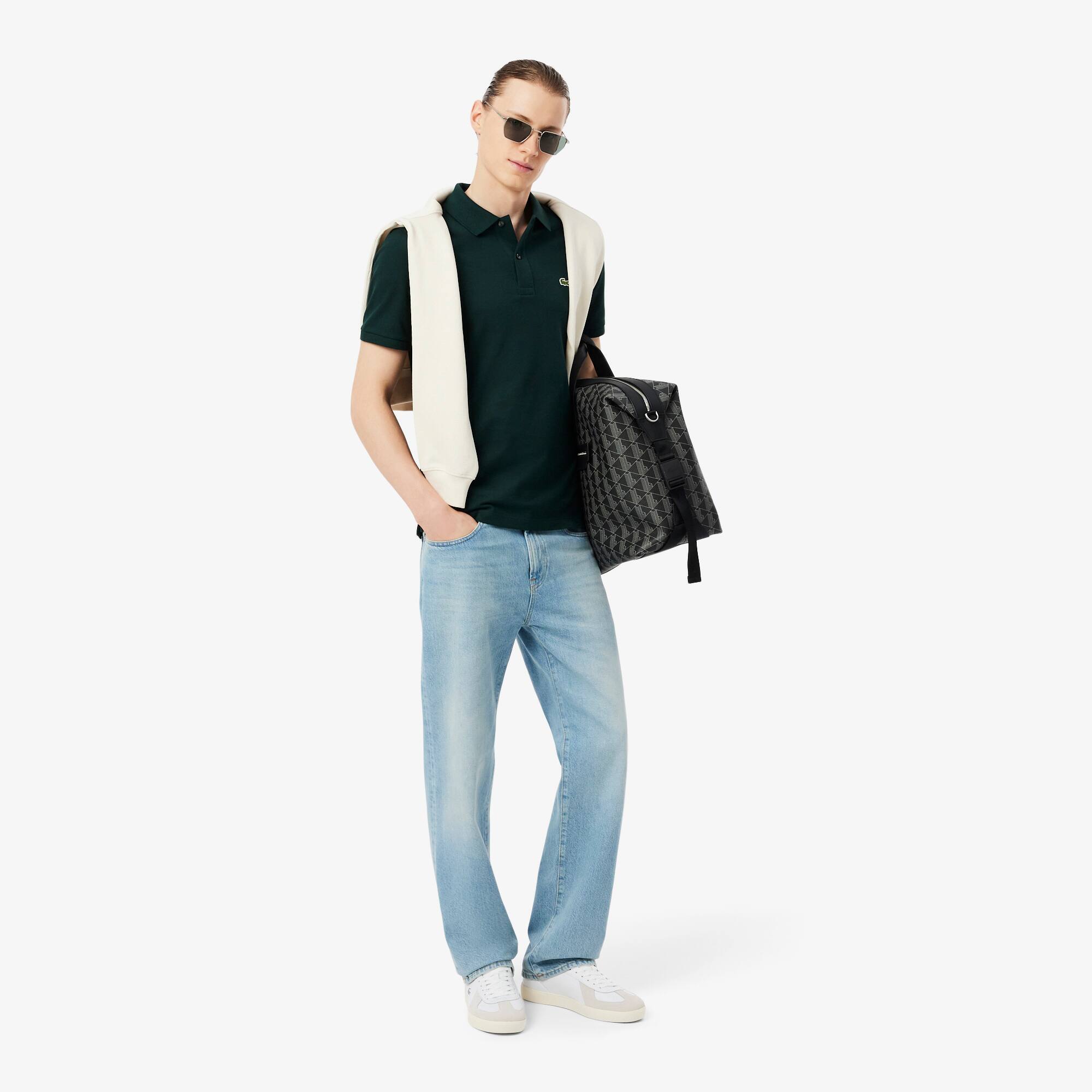 Кеди чоловічі Lacoste Baseshot Pro Leather Sneakers 750SMA0040-042 42 (8 UK) біліфото