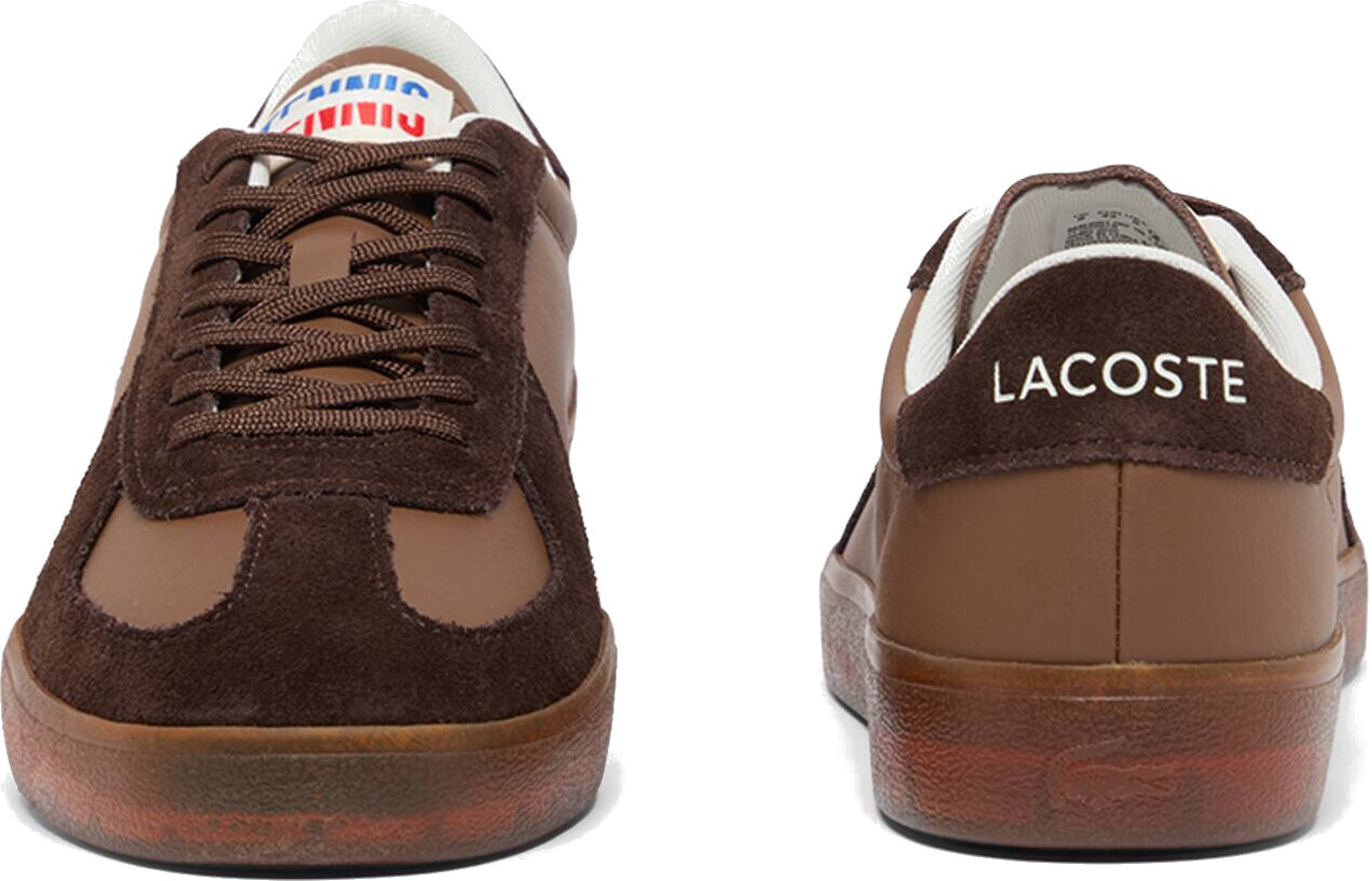 Кеды мужские Lacoste Baseshot Pro Leather Sneakers 751SMA0077-031 42 (8 UK) коричневые фото 4