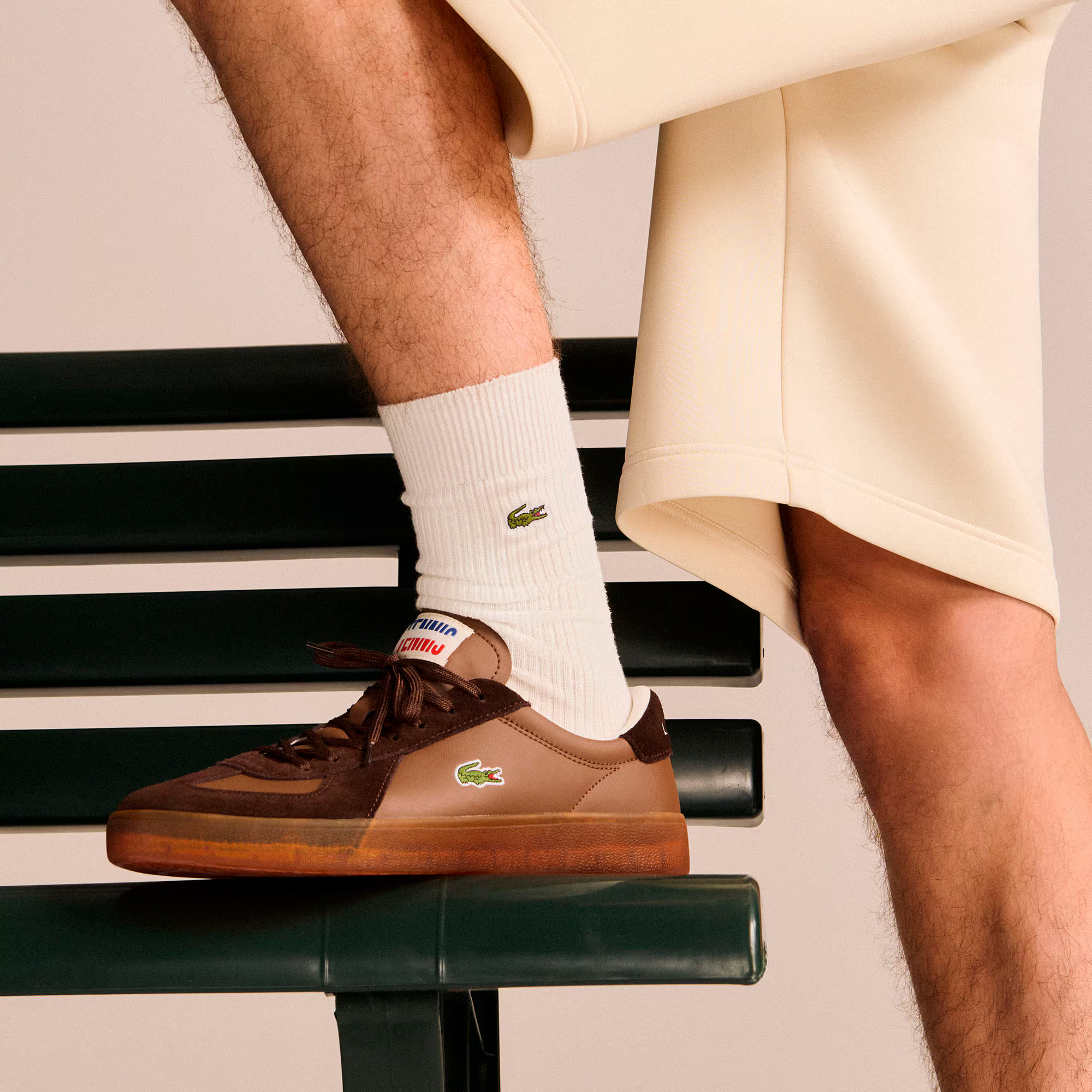 Кеды мужские Lacoste Baseshot Pro Leather Sneakers 751SMA0077-031 42.5 (8.5 UK) коричневые фото 7