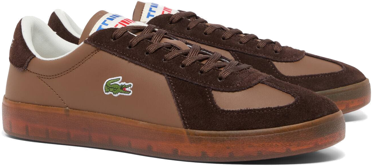 Кеды мужские Lacoste Baseshot Pro Leather Sneakers 751SMA0077-031 44 (9.5 UK) коричневые фото 2