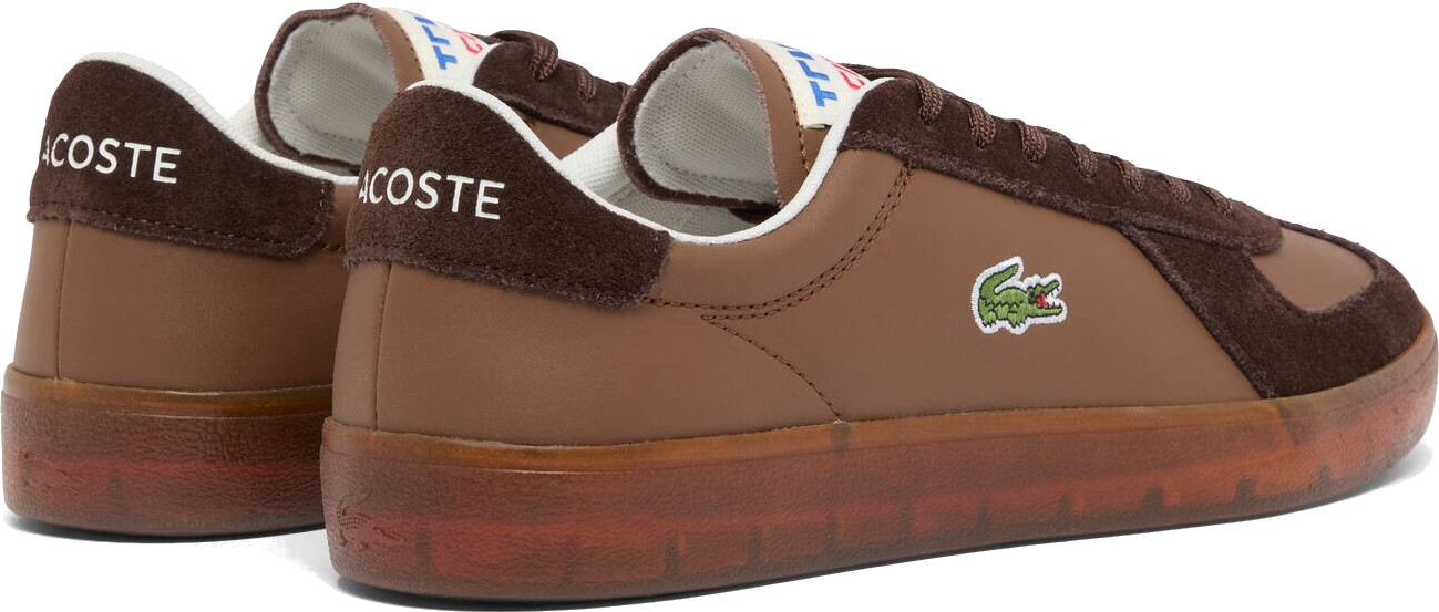 Кеды мужские Lacoste Baseshot Pro Leather Sneakers 751SMA0077-031 44 (9.5 UK) коричневые фото 3