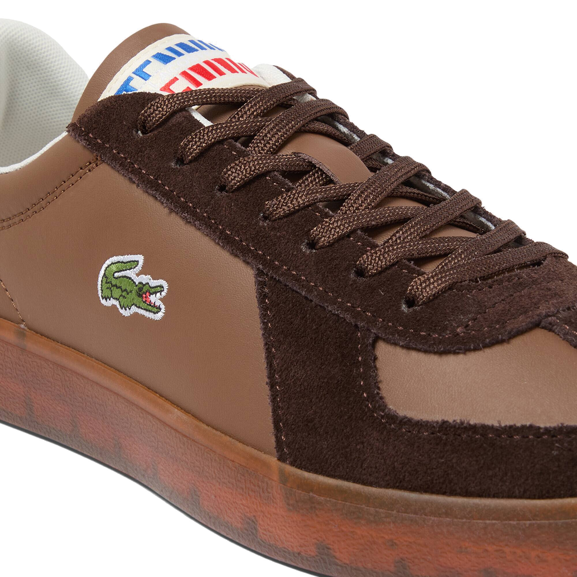 Кеды мужские Lacoste Baseshot Pro Leather Sneakers 751SMA0077-031 44.5 (10 UK) коричневые фото 6