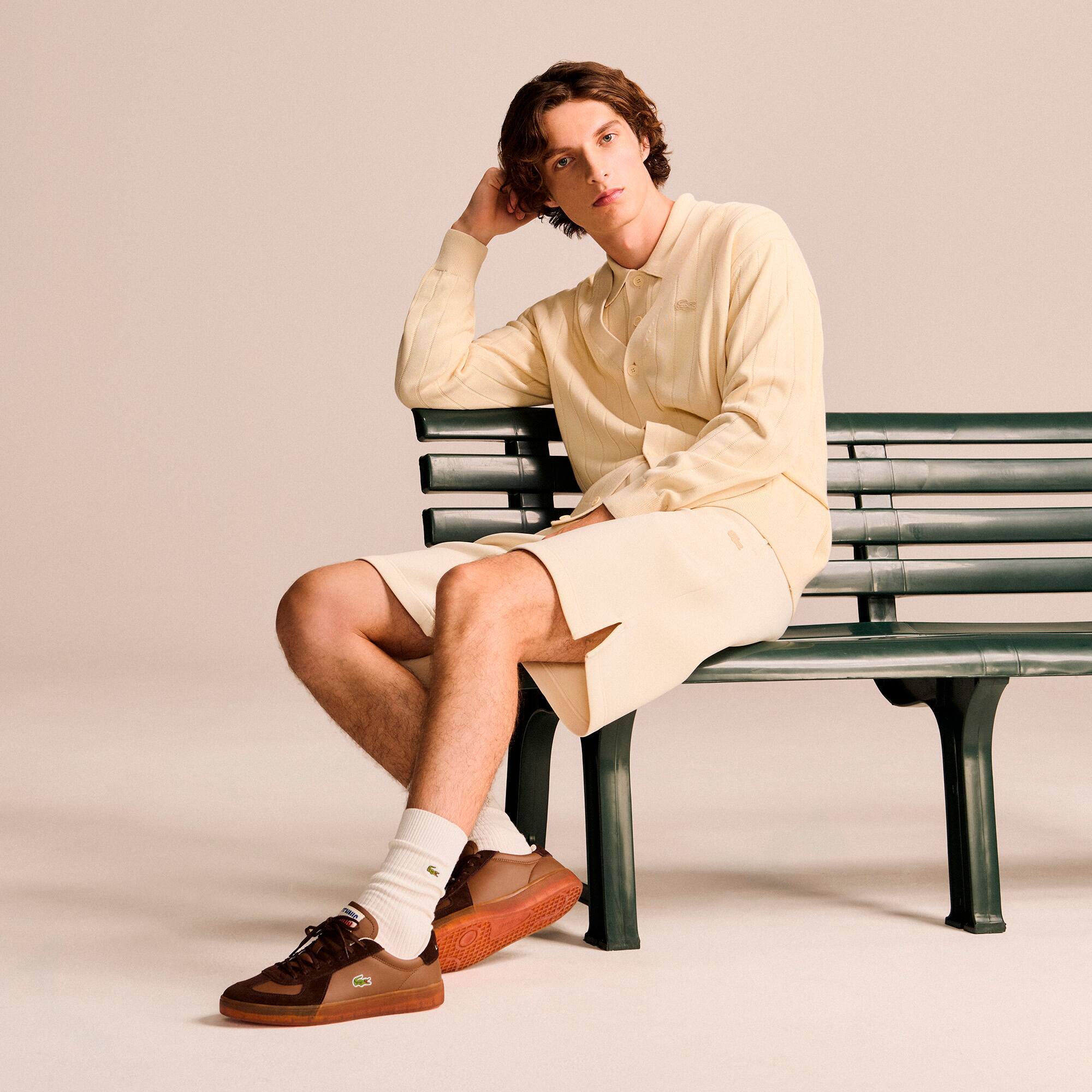 Кеды мужские Lacoste Baseshot Pro Leather Sneakers 751SMA0077-031 44.5 (10 UK) коричневые фото 8