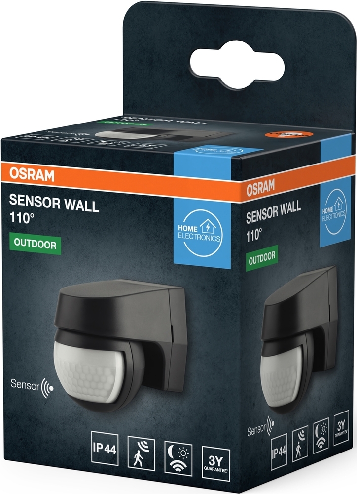 Датчик движения Osram Sensor Wall IP44 чорний (4099854454073) фото 4