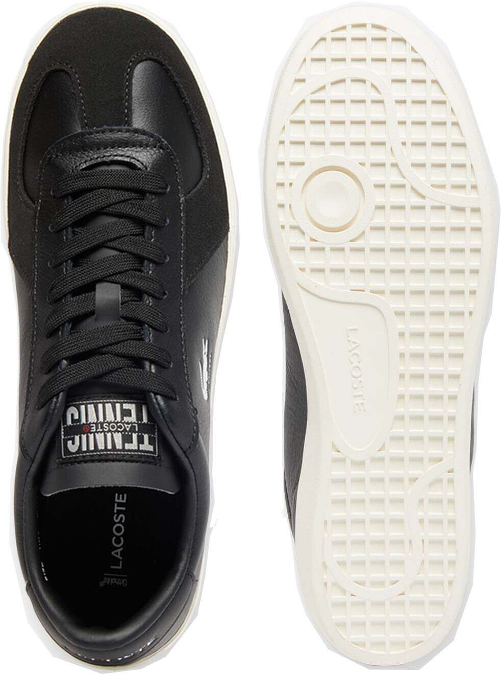 Кеды мужские Lacoste Baseshot Pro Leather Sneakers 749SMA0063454 42 (8 UK) черные фото 5