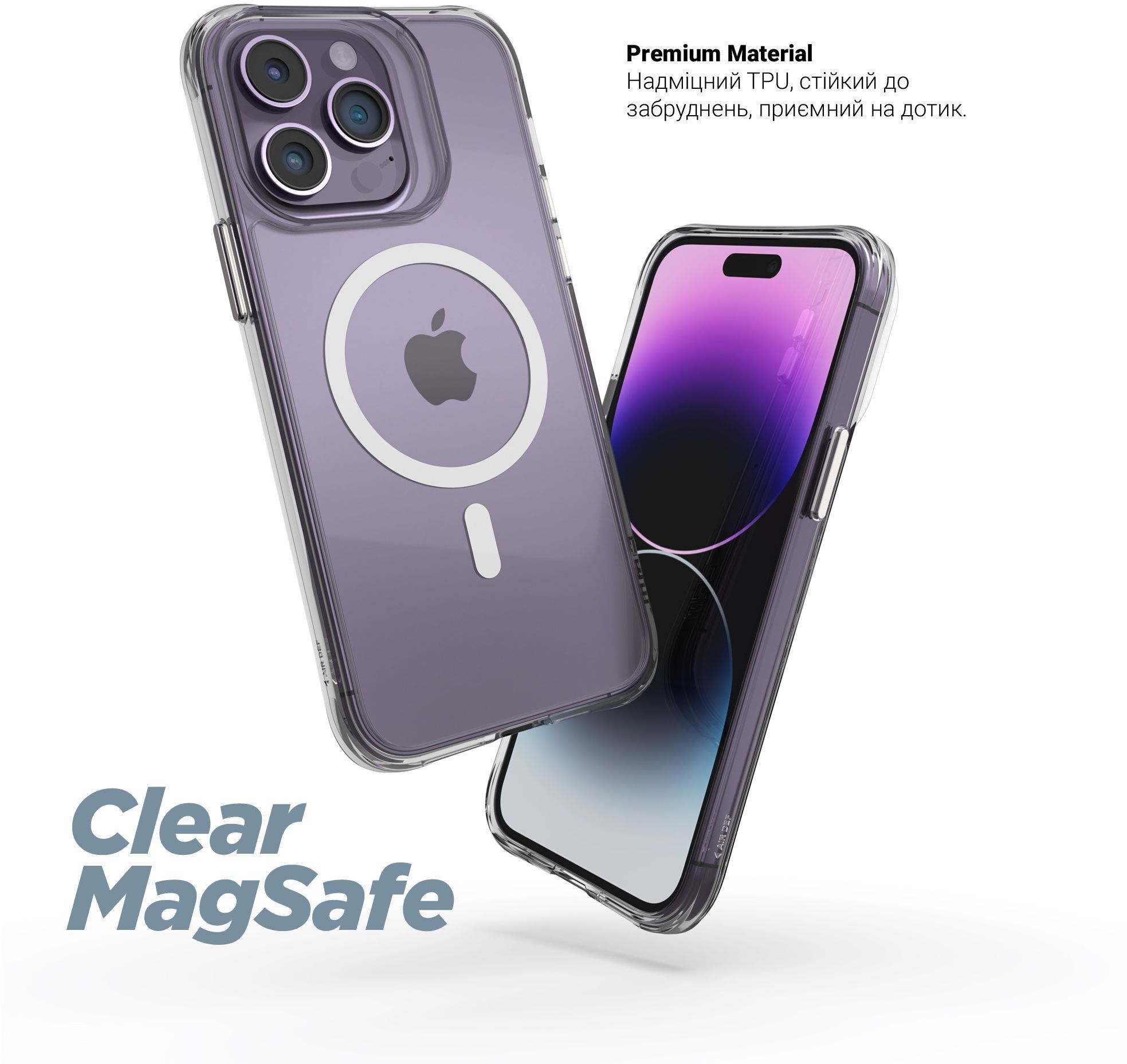 Чохол ArmorStandart Clear MagCase для Apple iPhone 17 Pro Tansparent (ARM86252)фото4