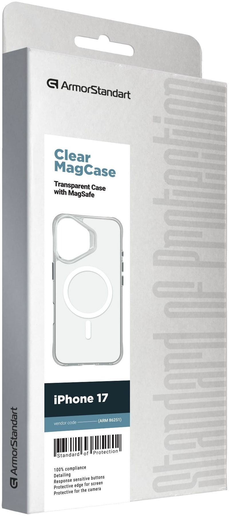 Чохол ArmorStandart Clear MagCase для Apple iPhone 17 Tansparent (ARM86251)фото2