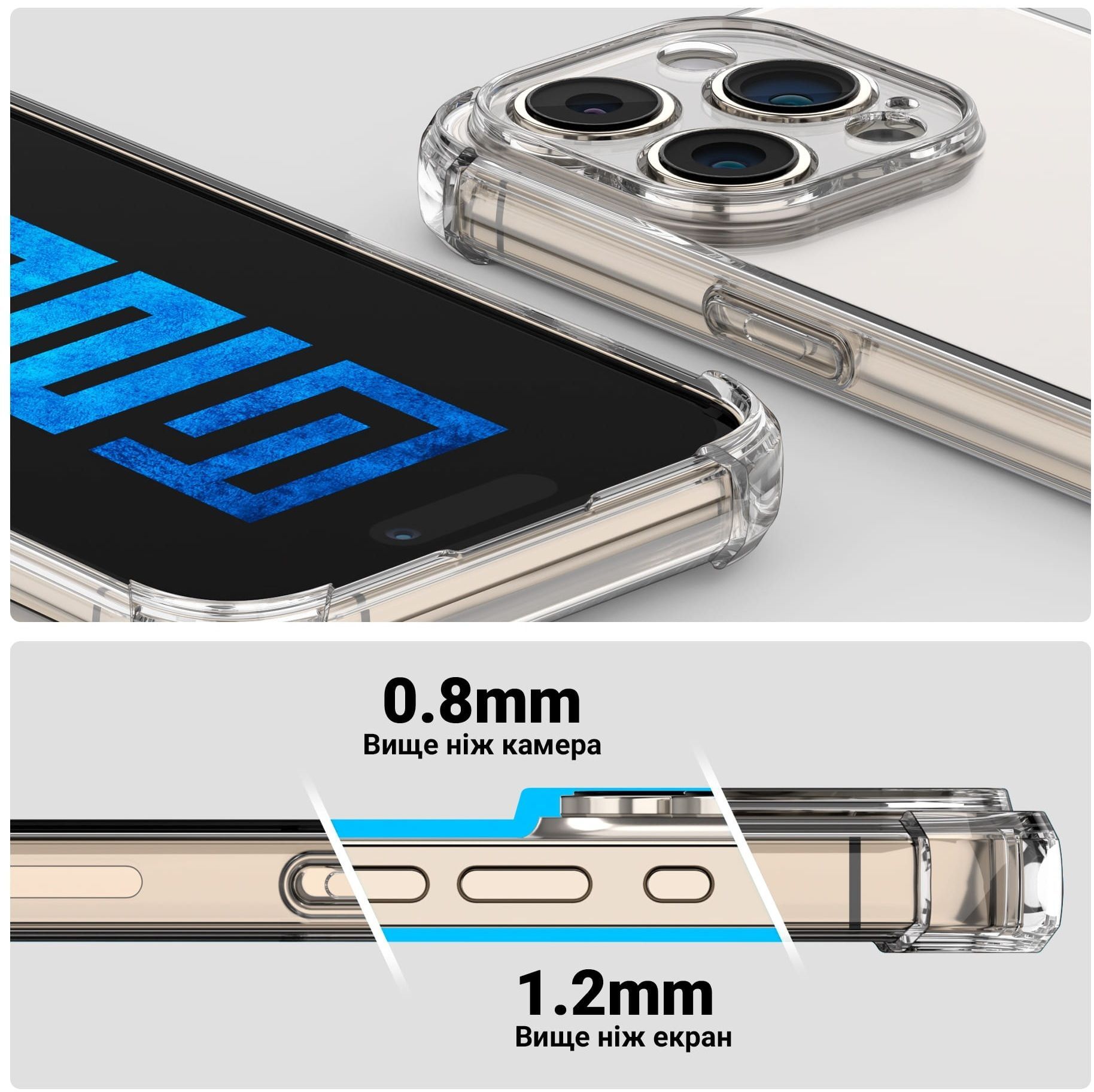 Чехол ArmorStandart Air Force для Samsung A36 5G Camera cover Clear (ARM82170) фото3