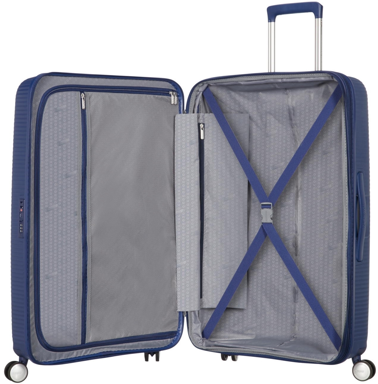 Чемодан American Tourister, Soundbox, полипропилен, большой, 77см, 97/110л, TSA, 4 колеса, (32G*41003) фото 3