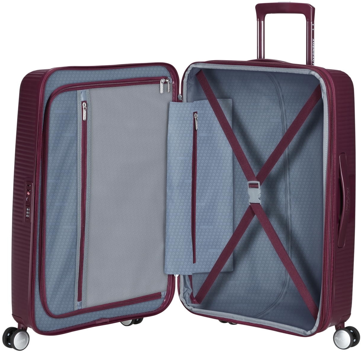 Валіза American Tourister, Soundbox, поліпропілен, середній, 67см, 71.5/81л, TSA, 4 колеса (32G*50002)фото